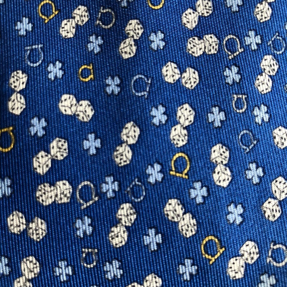 Salvatore Ferragamo Lucky Blue Tie
